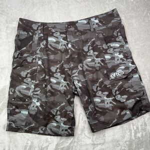 Aftco Tactical Cargo Shorts Mens 40 Camo Fishing Performance Gorpcore 10" Inseam